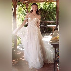 Waters Willowby Maudie Wedding Dress in Ivory Blush